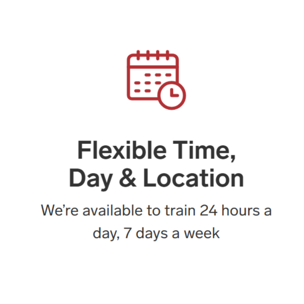 Flexible time, day and location