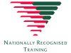 A red and green upside down triangle with 'Nationally Recognised Training' underneath it