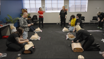 First Aid training class