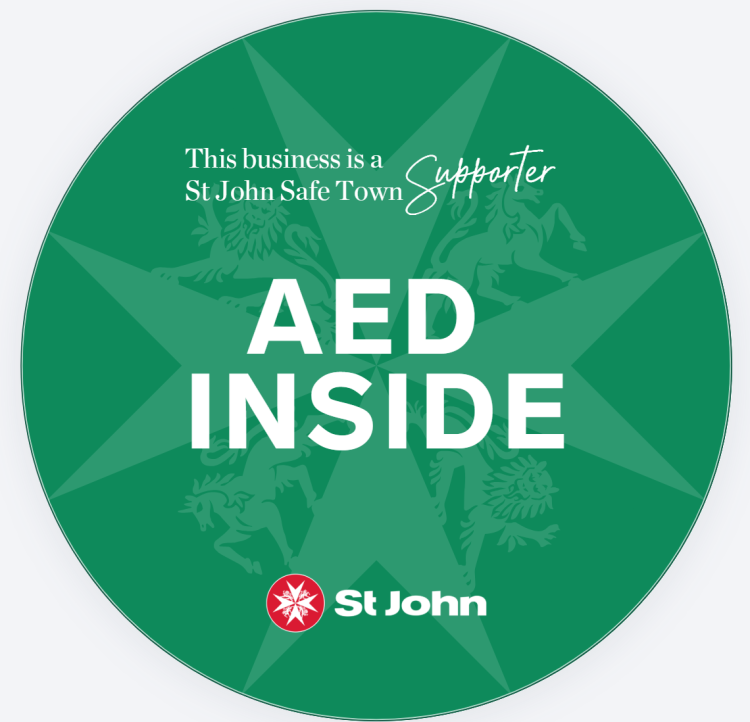 Example of Safe Town Supporter Sticker